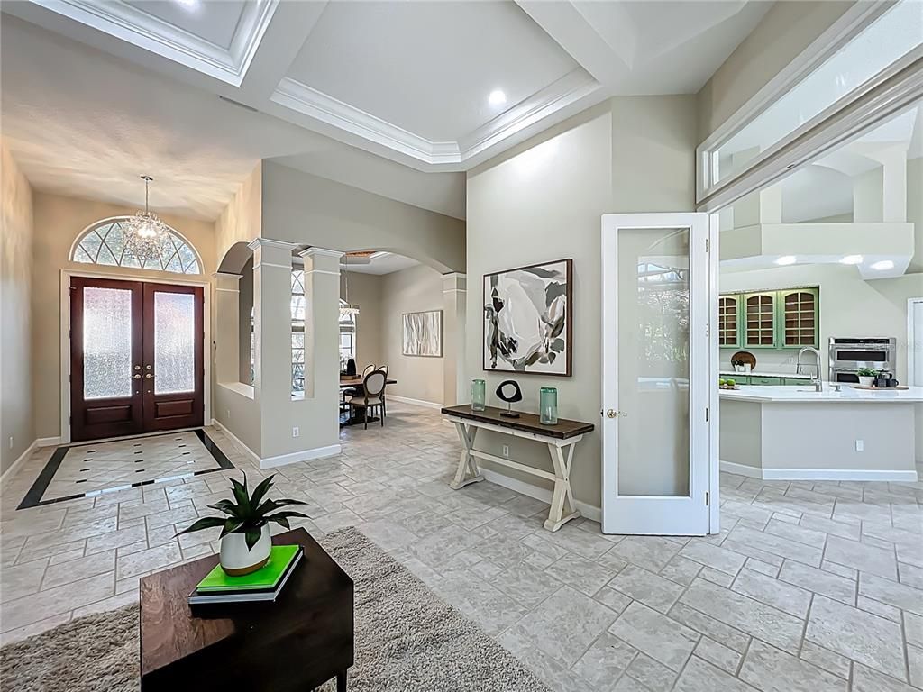 Chandelier, Interior, Recessed Lighting