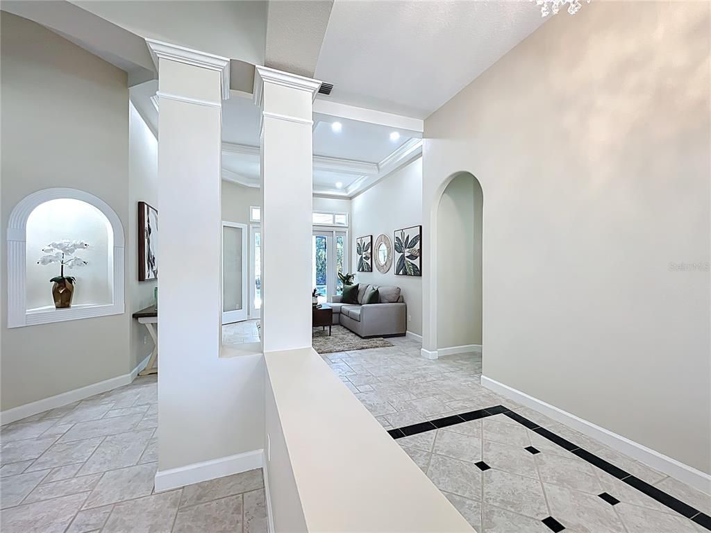 Interior, Living room, Recessed Lighting