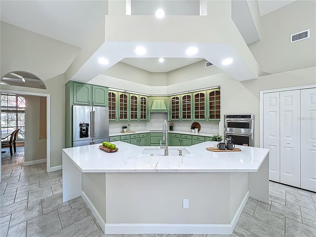 Interior, Kitchen, Recessed Lighting, Stainless Steel Appliances