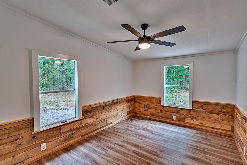Empty room, Interior, Wood Texture Flooring, Wooden Walls