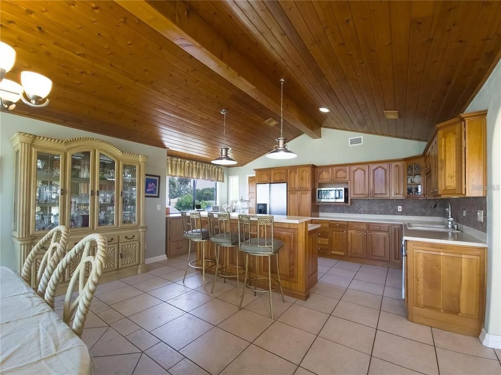Interior, Kitchen, Pendant Lights, Wooden Ceilings