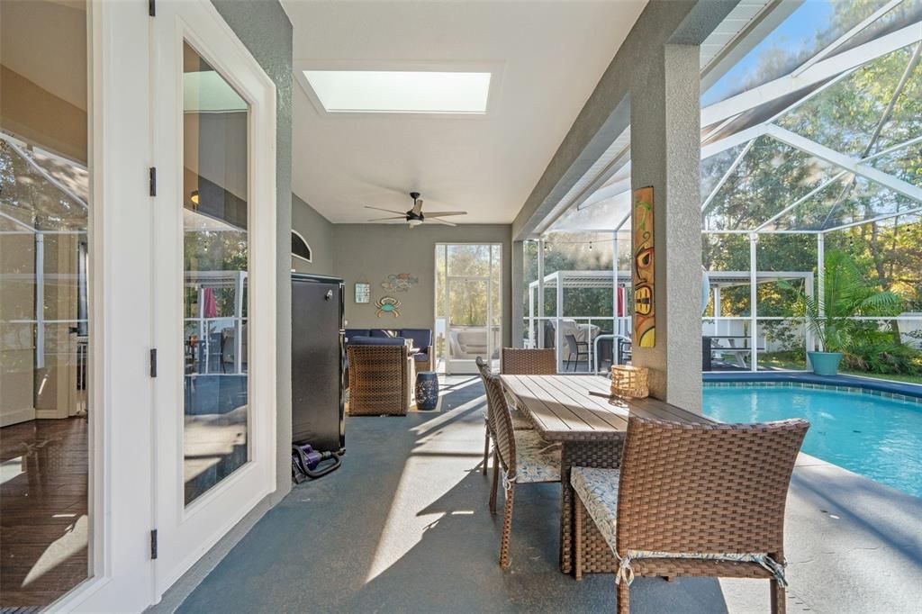 Dining room, Glass Ceilings, Interior, Pool, Sun Room
