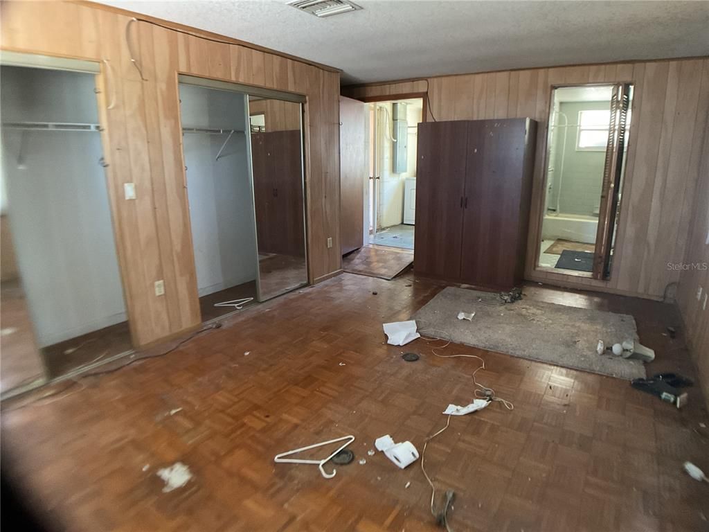 Empty room, Interior, Wood Texture Flooring, Wooden Walls