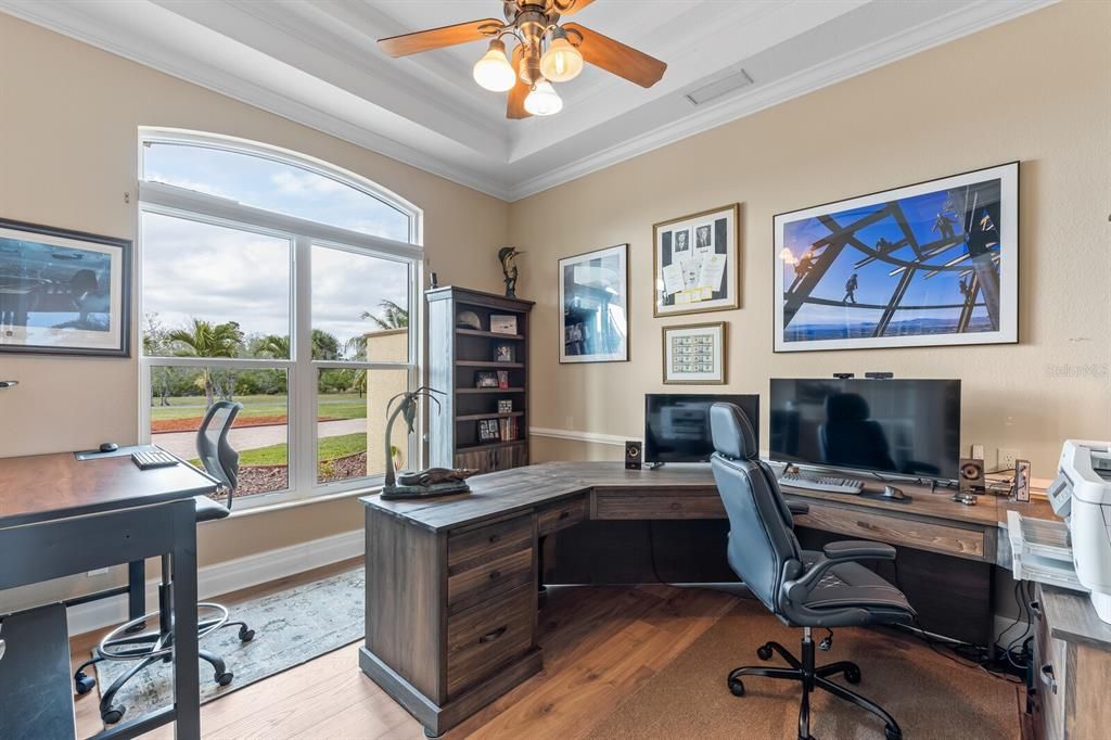 Home Office, Interior, Wood Texture Flooring