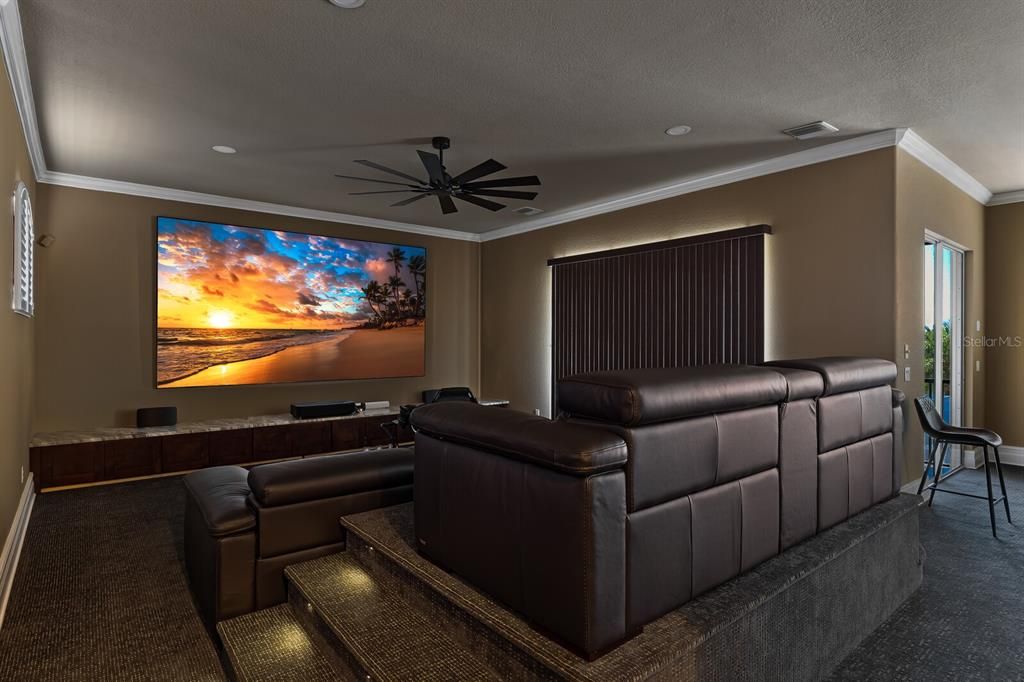 Home Theatre Room, Interior, Recessed Lighting, Theatre Room