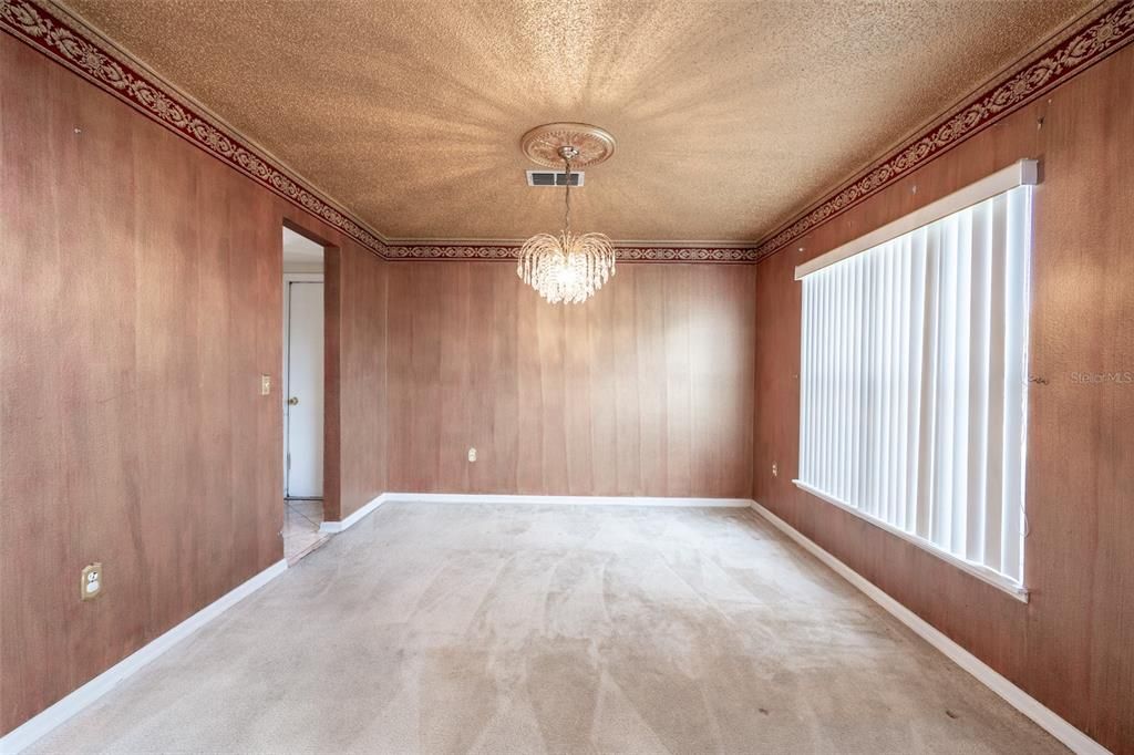 Chandelier, Empty room, Interior
