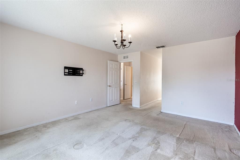 Chandelier, Empty room, Interior