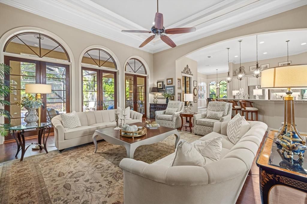 Interior, Kitchen, Living room, Pendant Lights, Recessed Lighting