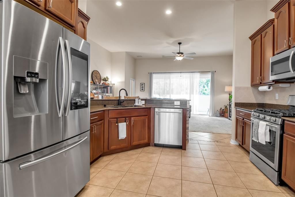 Interior, Kitchen, Recessed Lighting, Stainless Steel Appliances