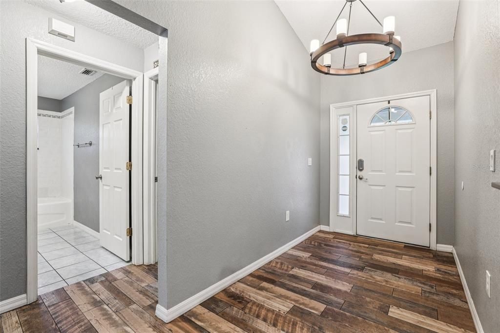Chandelier, Interior, Pendant Lights, Wood Texture Flooring