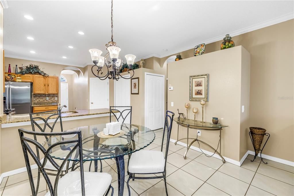 Chandelier, Dining room, Interior, Kitchen, Recessed Lighting
