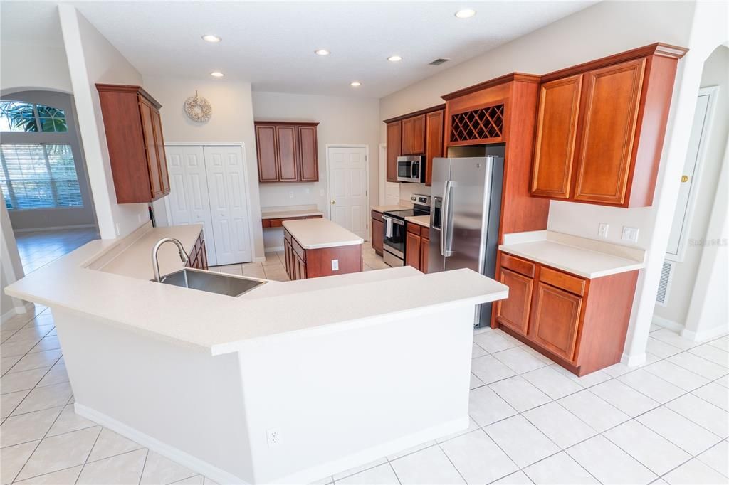 Interior, Kitchen, Recessed Lighting, Stainless Steel Appliances