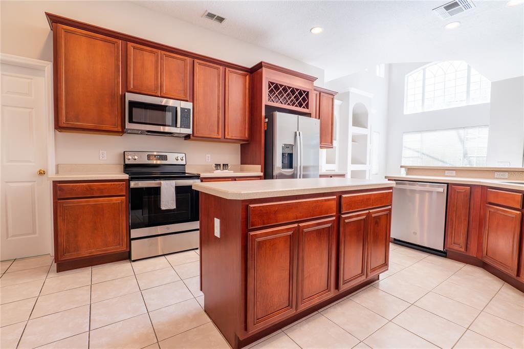 Interior, Kitchen, Recessed Lighting, Stainless Steel Appliances