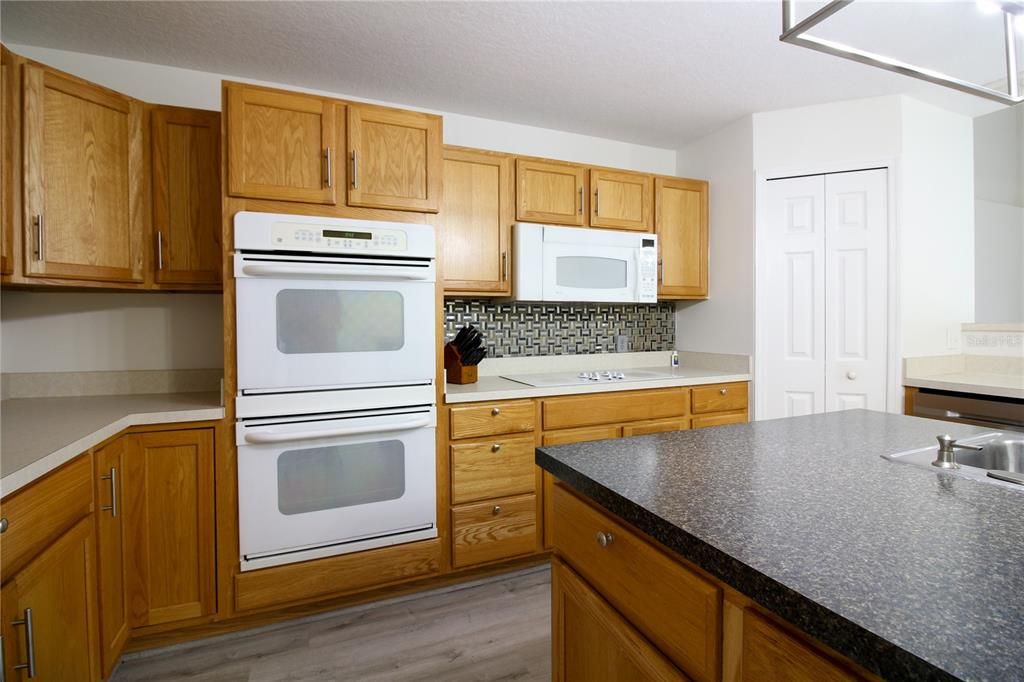 Interior, Kitchen, Wood Texture Flooring