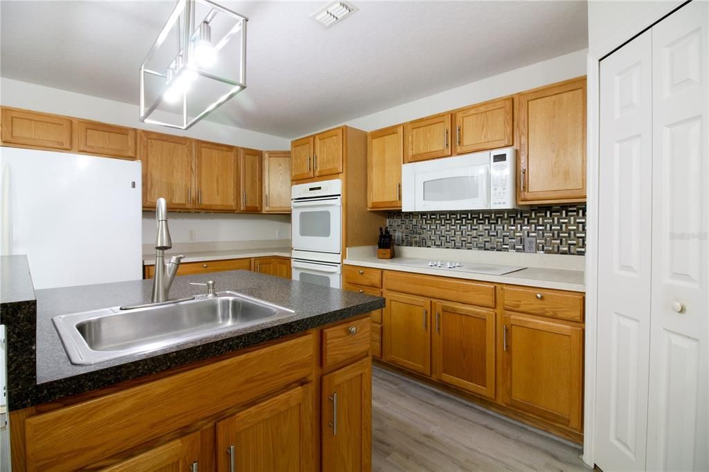 Interior, Kitchen, Wood Texture Flooring