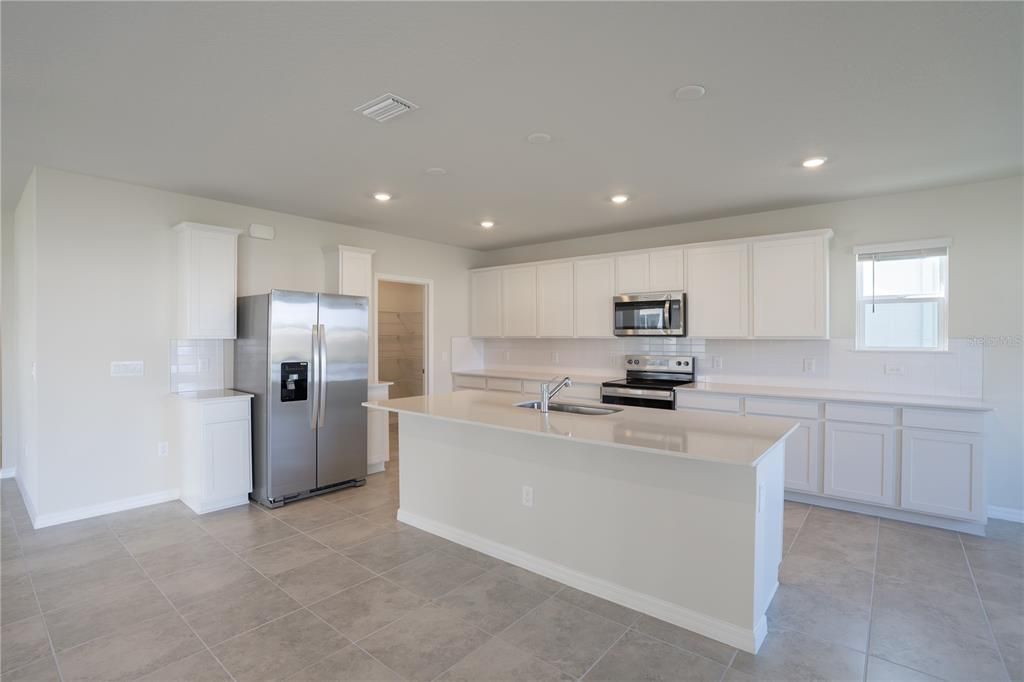 Interior, Kitchen, Recessed Lighting, Stainless Steel Appliances