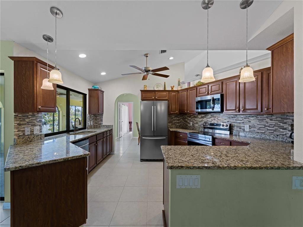 Interior, Kitchen, Pendant Lights, Recessed Lighting