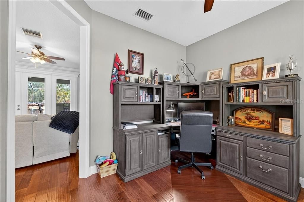 Home Office, Interior, Wood Texture Flooring