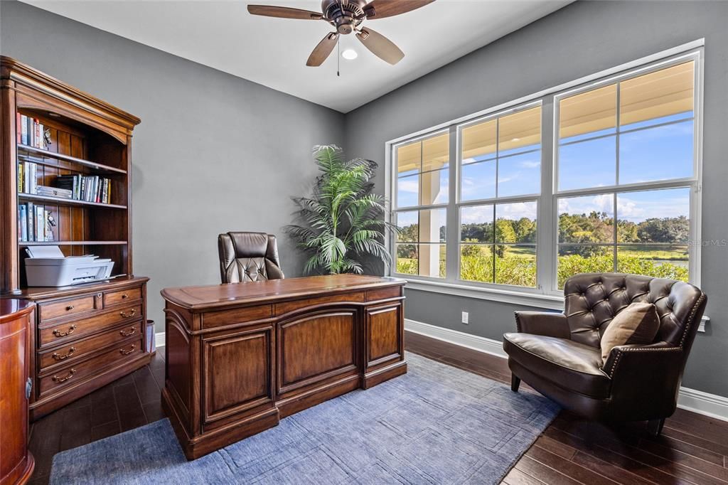 Home Office, Interior, Wood Texture Flooring