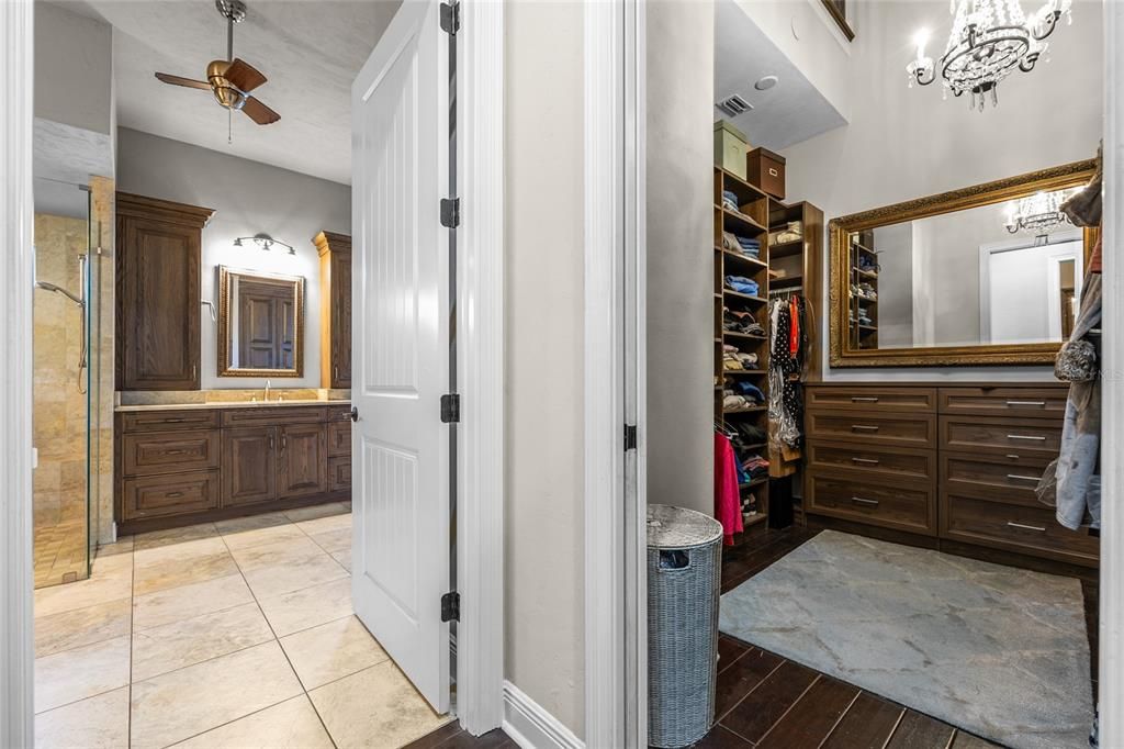 Bathroom, Interior, Walk-in Closets, Wood Texture Flooring