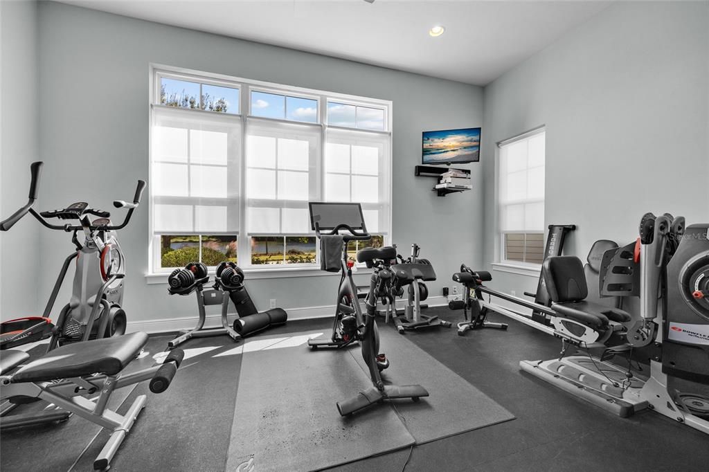 Fitness Equipment, Interior, Recessed Lighting