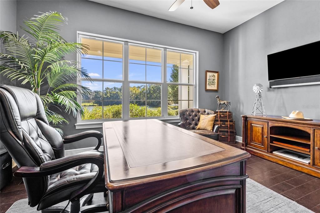 Home Office, Interior, Wood Texture Flooring