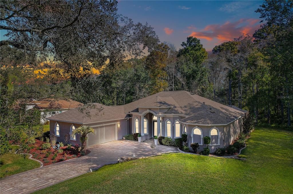 Attached, Backyard, Exterior, Facade, French Provincial