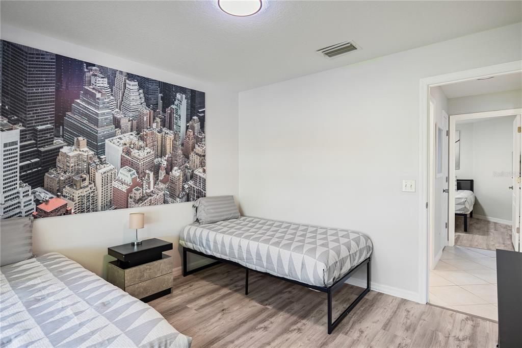 Bedroom, Interior, Wood Texture Flooring