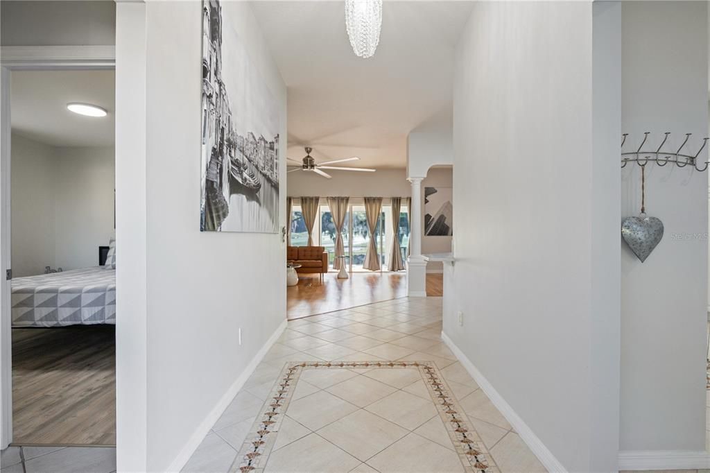 Bathroom, Interior, Recessed Lighting, Wood Texture Flooring