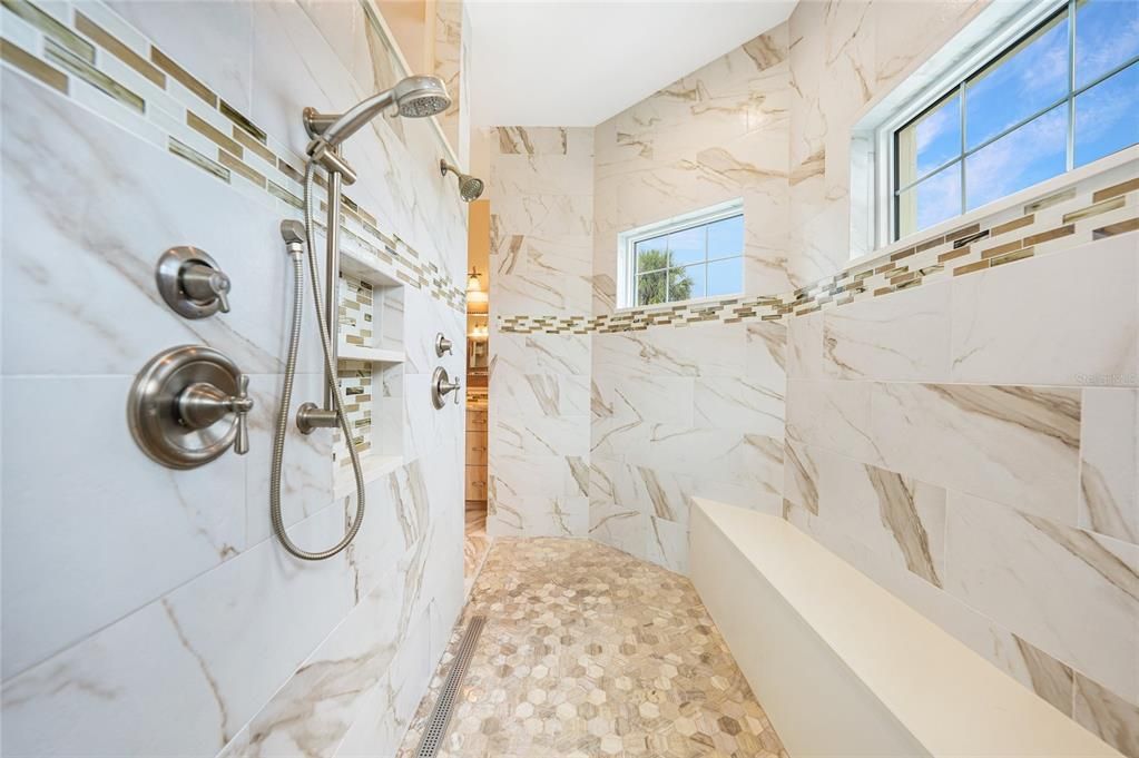 Bathroom, Interior, Marble Walls