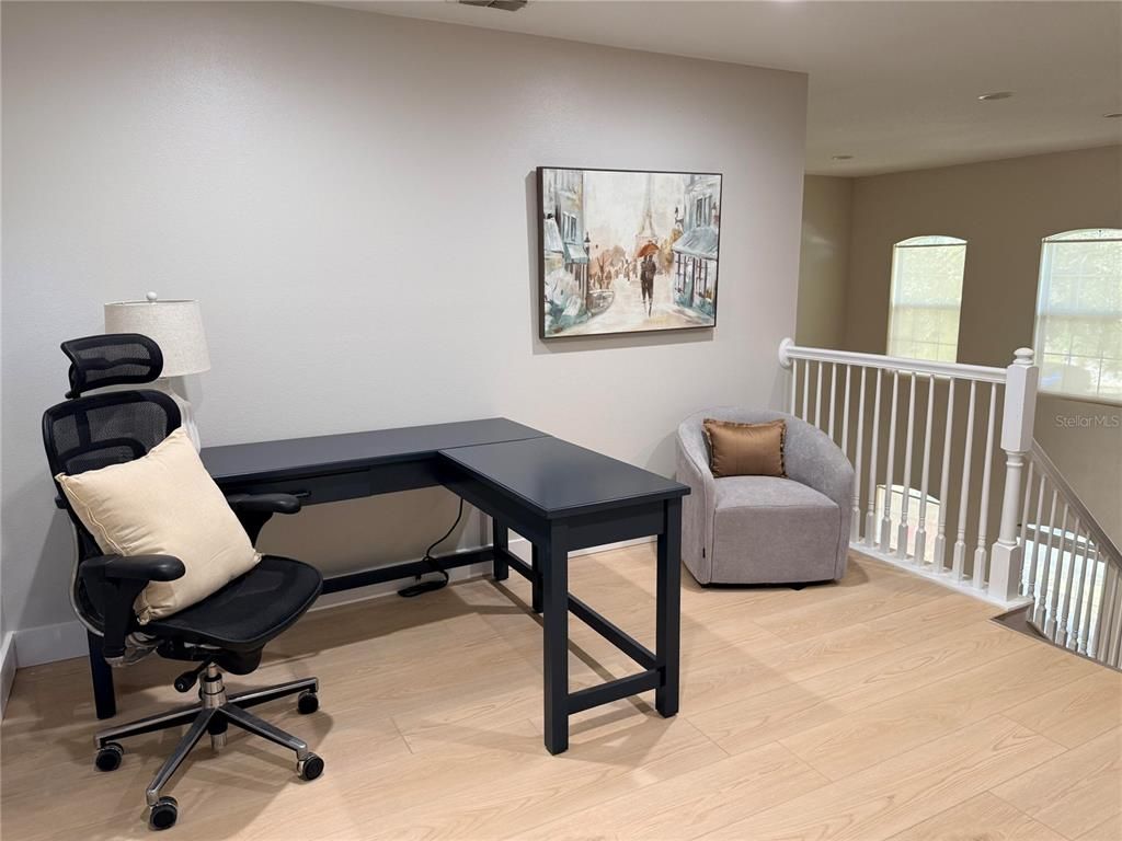 Home Office, Interior, Wood Texture Flooring