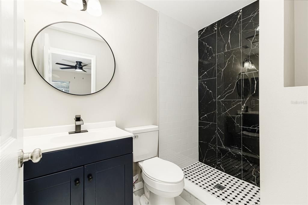 Bathroom, Interior, Marble Walls