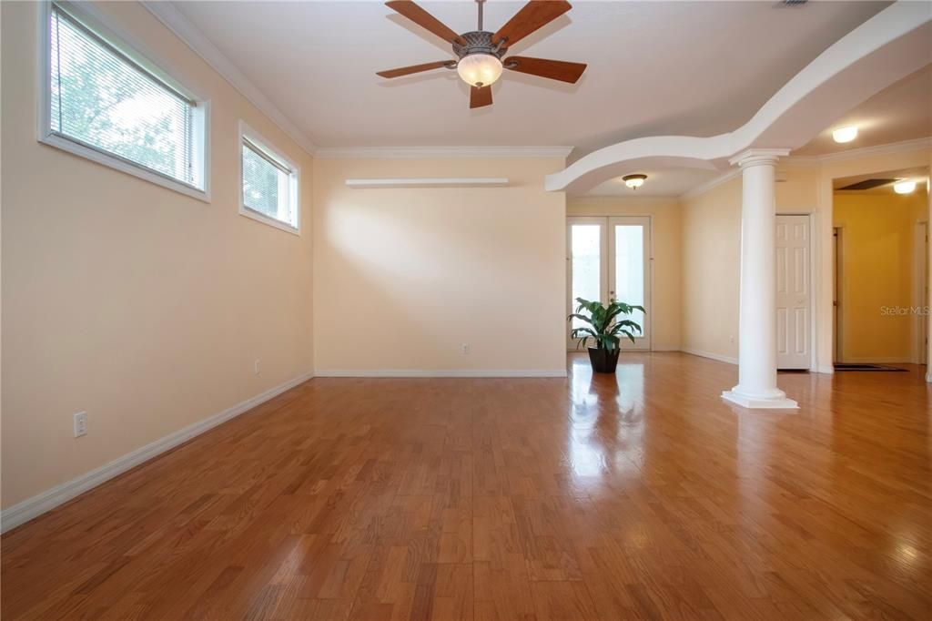 Empty room, Interior, Wood Texture Flooring