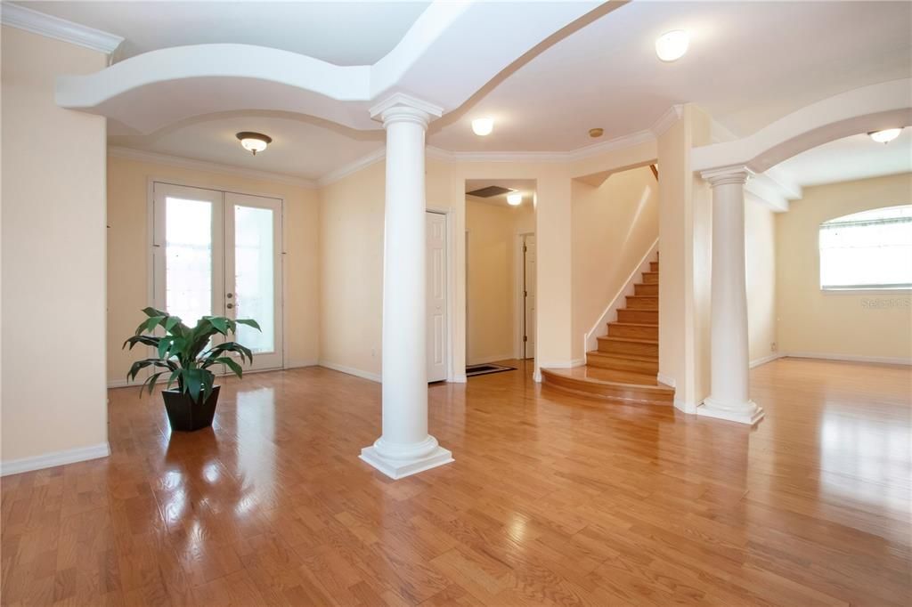 Empty room, Interior, Wood Texture Flooring