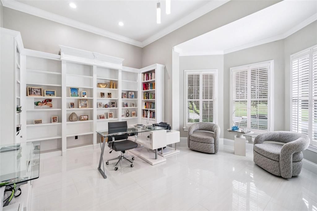 Home Office, Interior, Recessed Lighting