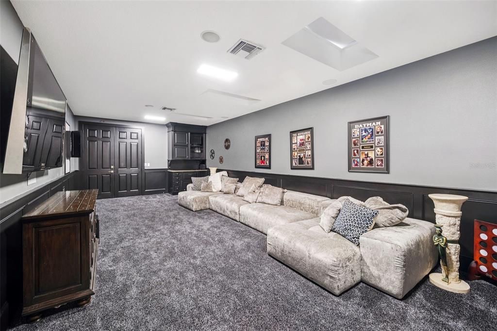 Interior, Living room, Recessed Lighting