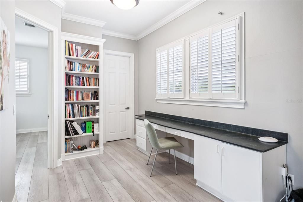 Home Office, Interior, Wood Texture Flooring