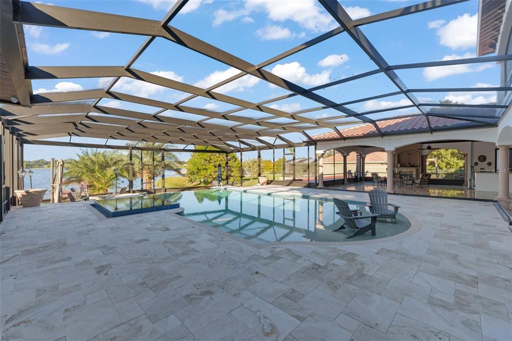 Glass Ceilings, Interior, Pool, Sun Room, Water