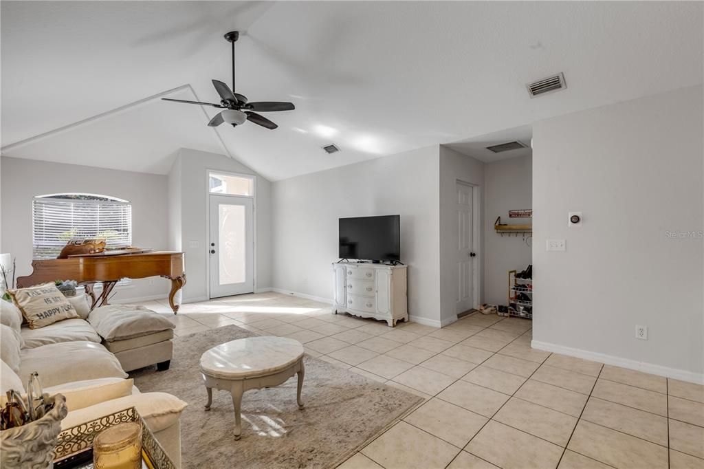 Interior, Living room, Piano