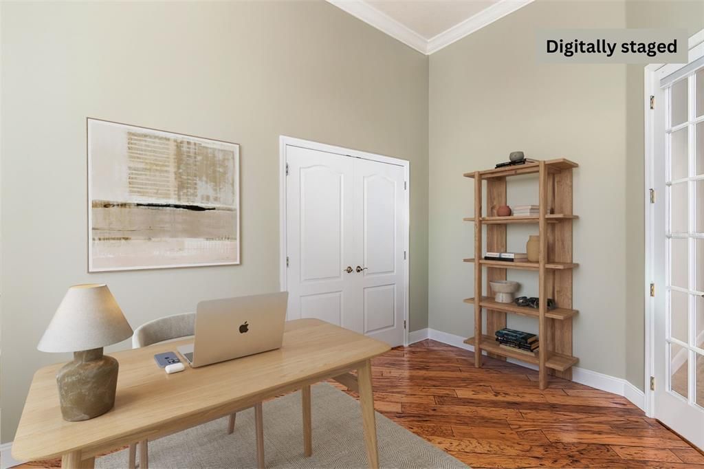 Home Office, Interior, Wood Texture Flooring