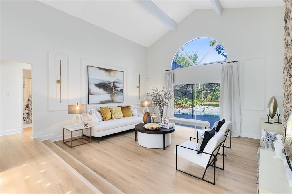 Interior, Living room, Wood Texture Flooring