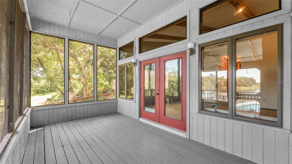 Interior, Sun Room, Wood Texture Flooring