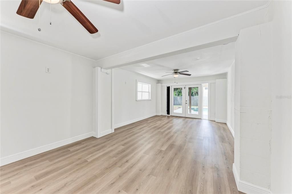 Empty room, Interior, Wood Texture Flooring