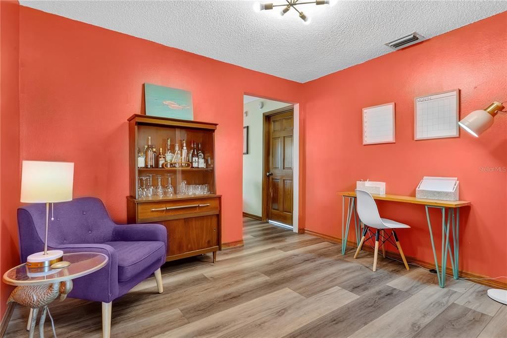 Home Office, Interior, Wood Texture Flooring