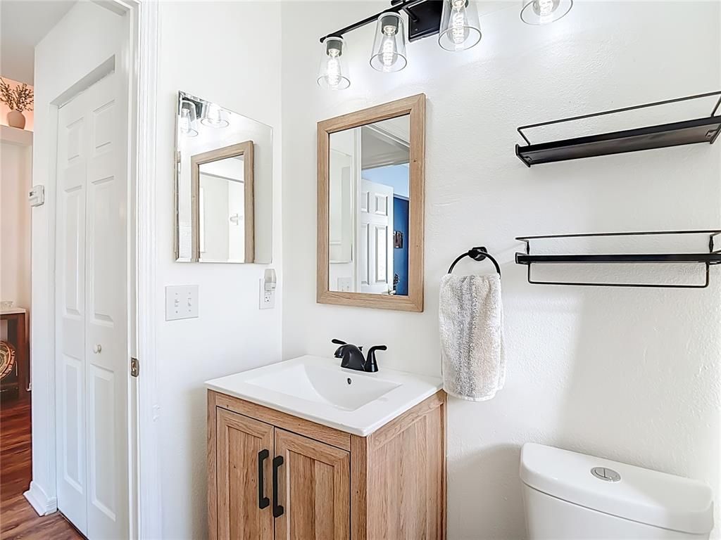 Bathroom, Interior, Wood Texture Flooring