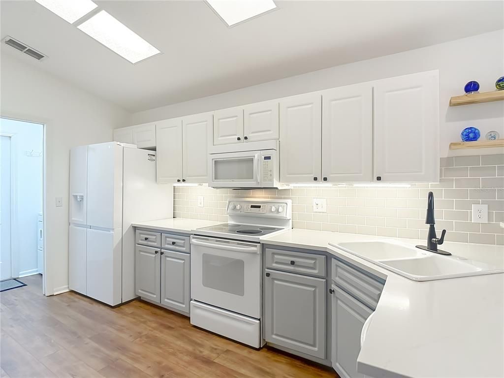 Interior, Kitchen, Wood Texture Flooring