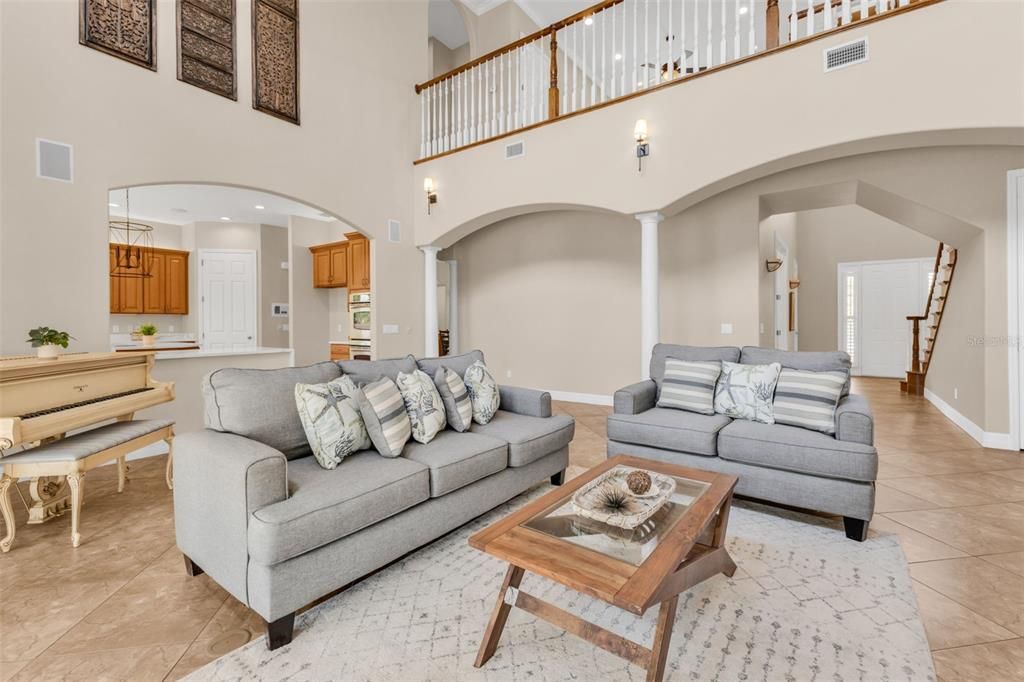 Interior, Living room, Recessed Lighting