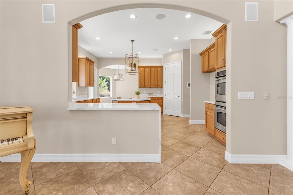 Interior, Kitchen, Pendant Lights, Recessed Lighting, Stainless Steel Appliances