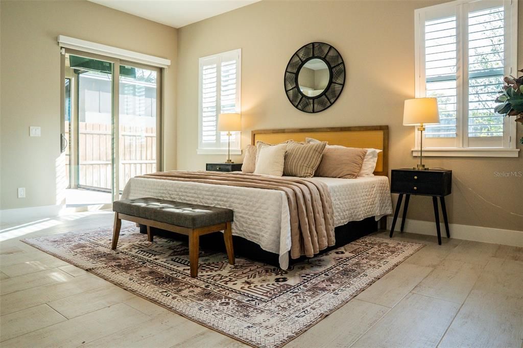 Bedroom, Interior, Wood Texture Flooring