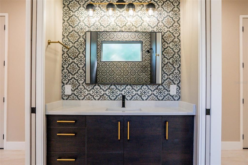 Bathroom, Interior, Wood Texture Flooring